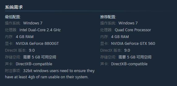 steam森林配置要求高吗