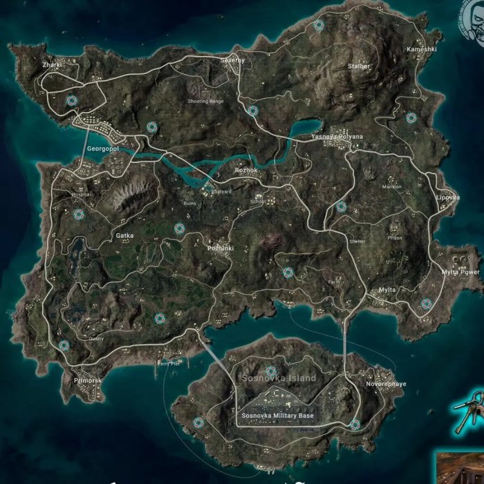 《绝地求生PUBG》密室位置在哪 全密室位置地图一览