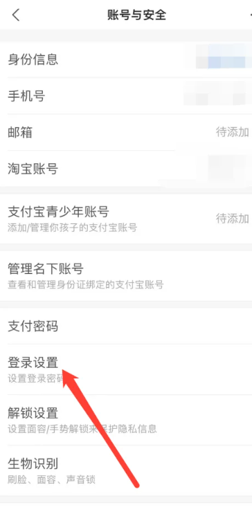 支付宝的登录密码怎么设置密码