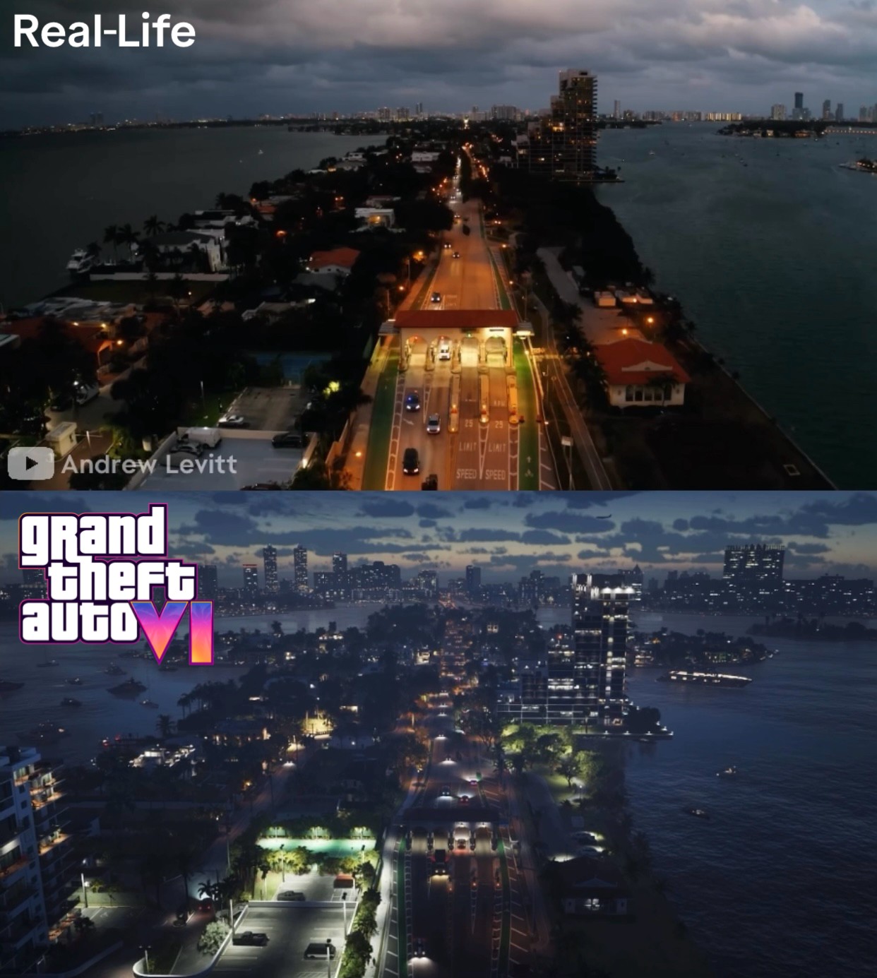 神还原，细节拉满！粉丝用现实场景复刻《GTA6》预告片