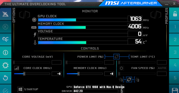 msi afterburner怎么调