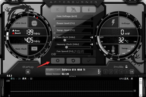msi afterburner怎么调