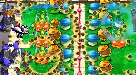 PVZ杂交版益智模式两面夹击通关图文攻略